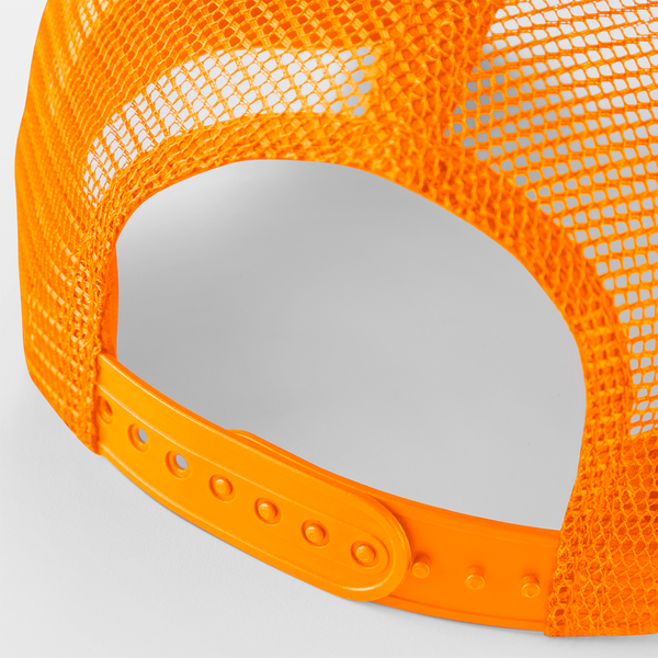 Czapka Trucker Snapback 5-Panelowa - Black & Orange