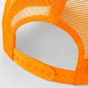 Czapka Trucker Snapback 5-Panelowa - Black & Orange