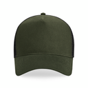 Czapka Trucker Snapback 5-Panelowa - Olive Green & Black
