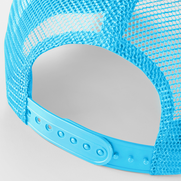 Czapka Trucker Snapback 5-Panelowa - Black & Surf Blue