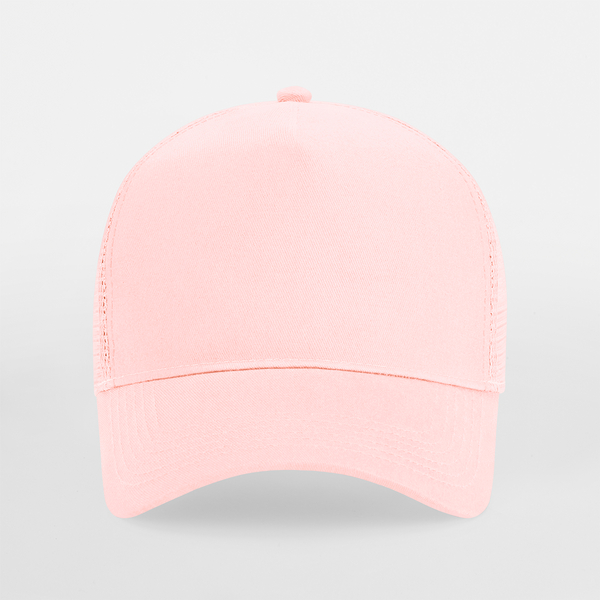 Czapka Trucker Snapback 5-Panelowa - Pastel Pink