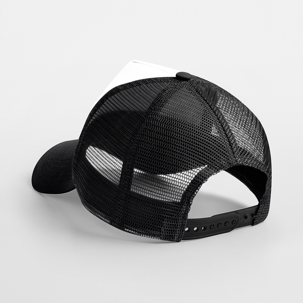 Czapka Trucker Snapback 5-Panelowa - Black & White