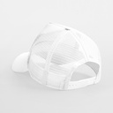 Czapka Trucker Snapback 5-Panelowa - White