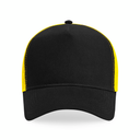 Czapka Trucker Snapback 5-Panelowa - Black & Yellow