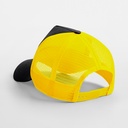 Czapka Trucker Snapback 5-Panelowa - Black & Yellow
