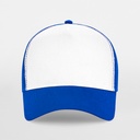 Czapka Trucker Snapback 5-Panelowa - Bright Royal & White