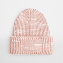 Gruba dzianinowa czapka z wywijanym mankietem - Strawberry Haze