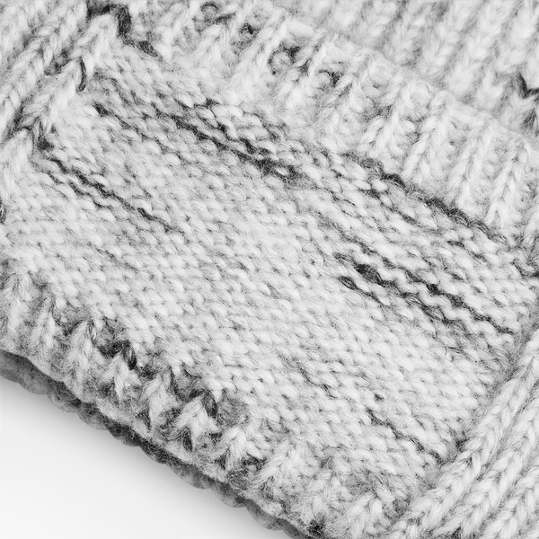 Gruba dzianinowa czapka z wywijanym mankietem - Cloudy Haze