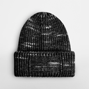 Gruba dzianinowa czapka z wywijanym mankietem - Midnight Haze