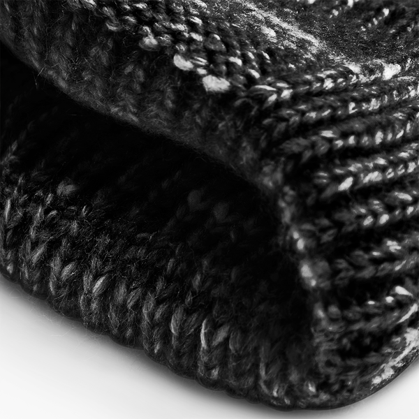 Gruba dzianinowa czapka z wywijanym mankietem - Midnight Haze