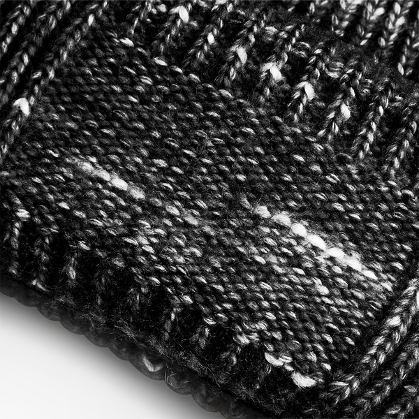 Gruba dzianinowa czapka z wywijanym mankietem - Midnight Haze