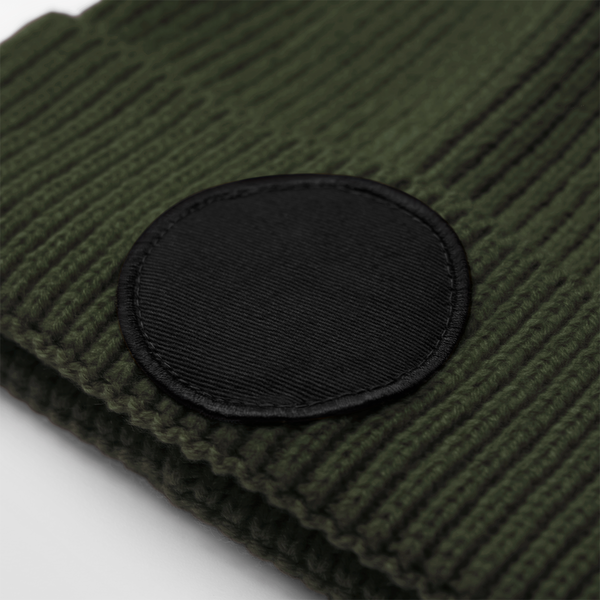 Czapka z łatką z recyklingu - Olive Green & Black