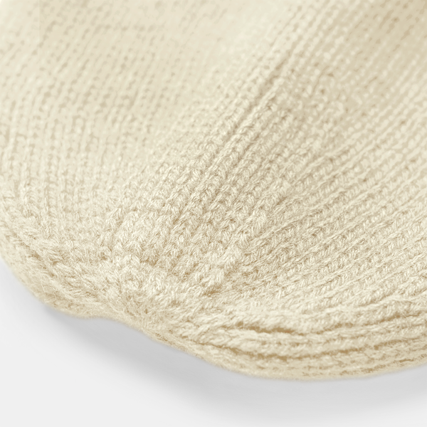 Czapka beanie z kieszonką na zamek - Sand & Black