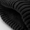 Czapka beanie z kieszonką na zamek - Black