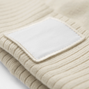 Czapka z naszywką z recyklingu - Oatmeal & White