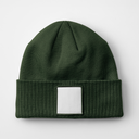 Czapka z naszywką z recyklingu - Olive Green & White