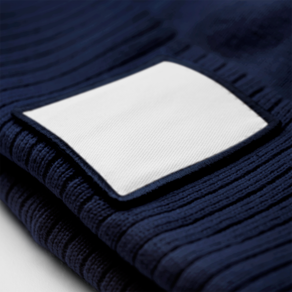 Czapka z naszywką z recyklingu - Oxford Navy & White