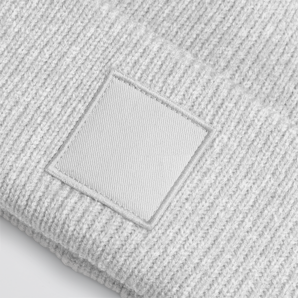 Czapka prążkowana z szerokim mankietem - Cloud Grey