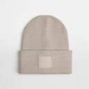 Czapka prążkowana z szerokim mankietem - Natural Stone