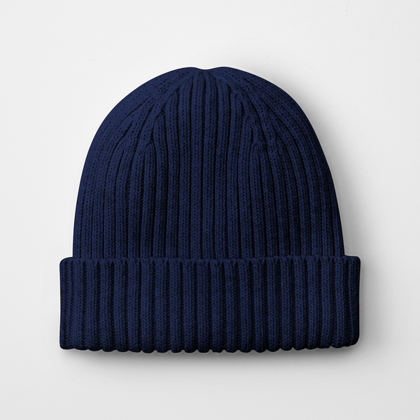 Dziecięca Czapka z Bawełny Organicznej - Oxford Navy