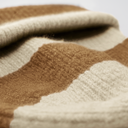 Czapka beanie w paski z wywijanym brzegiem - Vanilla & Biscuit