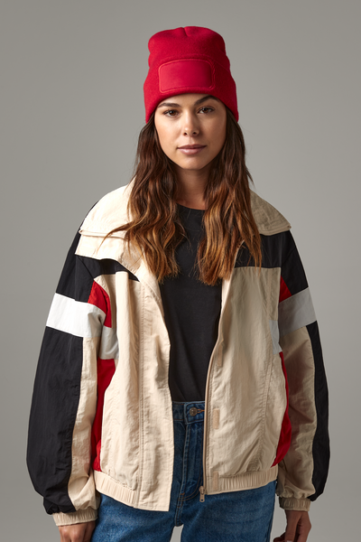 Czapka dwuwarstwowa z wywijanym brzegiem - White