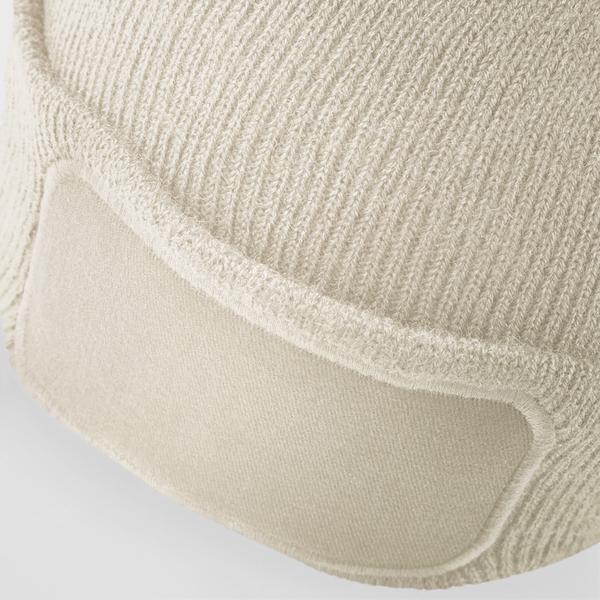 Czapka dwuwarstwowa z wywijanym brzegiem - Almond