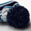 Czapka sportowa z pomponem i wywijanym mankietem - French Navy & Sapphire Blue