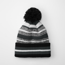 Czapka sportowa z pomponem i wywijanym mankietem - Black & Graphite Grey