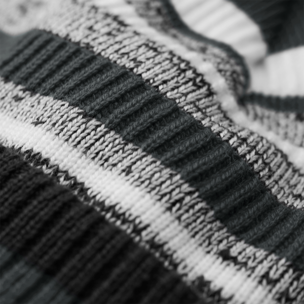 Czapka sportowa z pomponem i wywijanym mankietem - Black & Graphite Grey