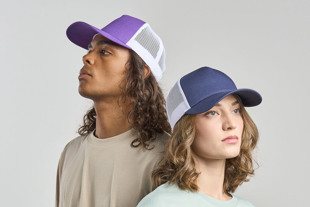 Czapka AT535 - detal wspólny - Grey Melange & White