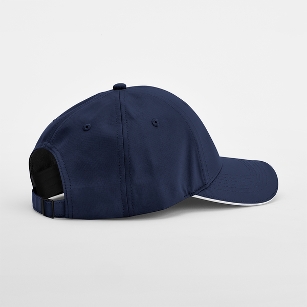 Czapka sportowa 6-panelowa z recyklingu - French Navy & White