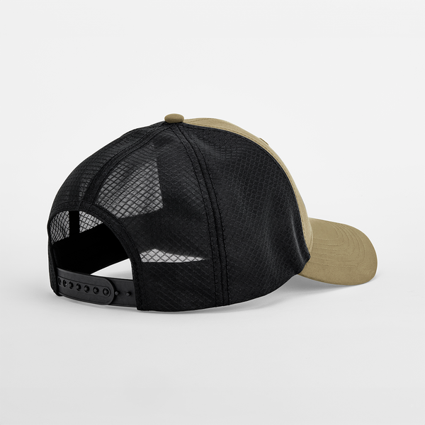 Czapka Trucker z Siatką - Desert Sand & Black