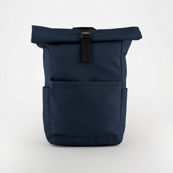 Premium Plecak Recyklingowy z Zamknięciem Roll-Top - Navy 