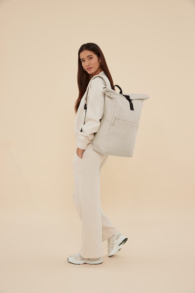 Premium Plecak Recyklingowy z Zamknięciem Roll-Top - Navy 