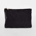 Aksamitna kosmetyczka z zamkiem - Black Onyx