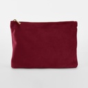 Aksamitna kosmetyczka z zamkiem - Ruby Red 