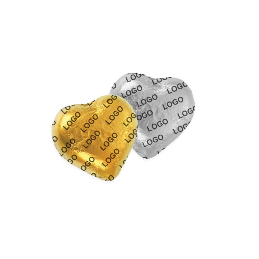 MINI CZEKOLADKA SWEET HEART 5 G - czekolada mleczna (33% kakao), czekolada biała (27% masła kakaowego), czekolada deserowa (57% kakao)