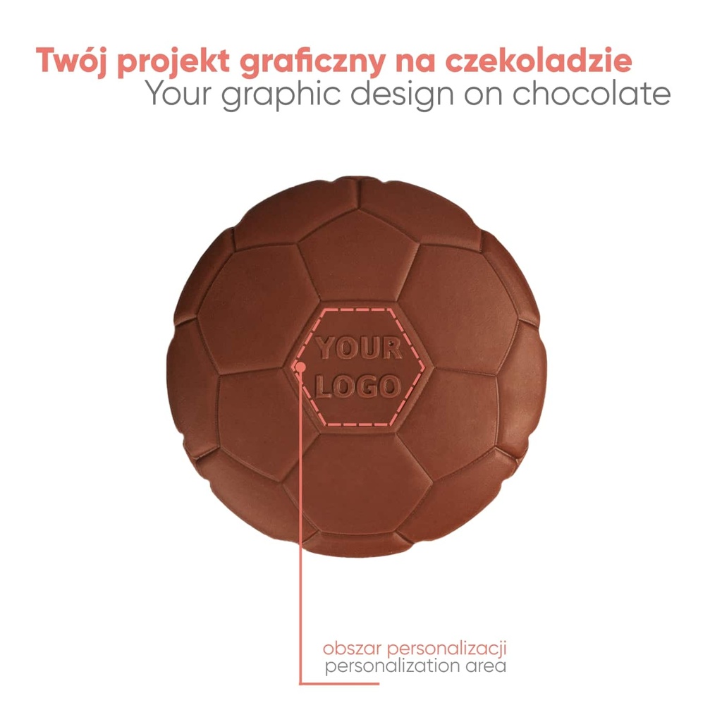 CZEKOLADOWY KSZTAŁT CHOCO4MAT PIŁKA