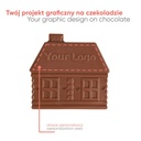 CZEKOLADOWY KSZTAŁT CHOCO4MAT DOMEK Z PIERNIKA - czekolada mleczna (33% kakao), czekolada biała (27% masła kakaowego), czekolada deserowa (57% kakao), czekolada deserowa (72% kakao), czekolada rubinowa (33% kakao)