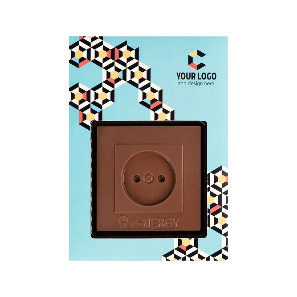 CZEKOLADOWY KSZTAŁT CHOCO4MAT GNIAZDKO ELEKTRYCZNE