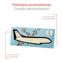 CZEKOLADOWY KSZTAŁT CHOCO4MAT SAMOLOT PRINT - czekolada biała (27% masła kakaowego)
