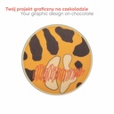CZEKOLADOWY KSZTAŁT CHOCO4MAT KOŁO PRINT - czekolada biała (27% masła kakaowego)