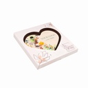 CZEKOLADOWY KSZTAŁT CHOCO4MAT SERCE PRINT - czekolada biała (27% masła kakaowego)