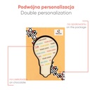 CZEKOLADOWY KSZTAŁT CHOCO4MAT ŻARÓWKA PRINT - czekolada biała (27% masła kakaowego)