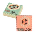 PRALINKA Z NADRUKIEM CHOCOSTAMP - czekolada biała (27% masła kakaowego) z nadzieniem migdałowym
