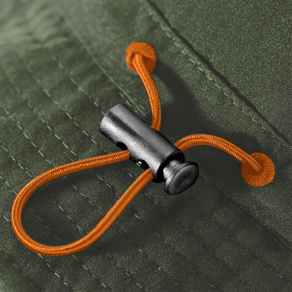 Kapelusz Bucket z Recyklingu z Troczkiem - Olive Green