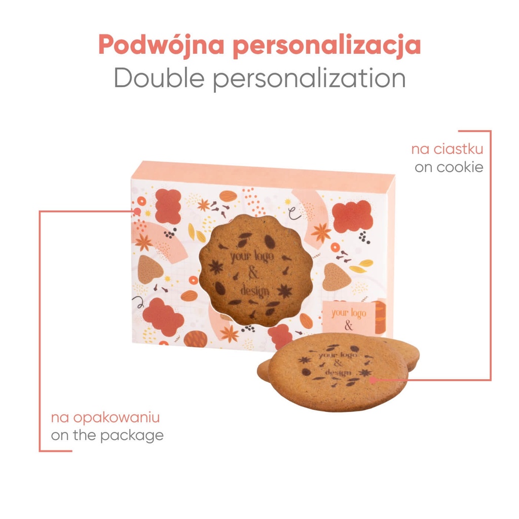 CIASTKA REKLAMOWE LOGO COOKIE PACK 3 SZTUKI