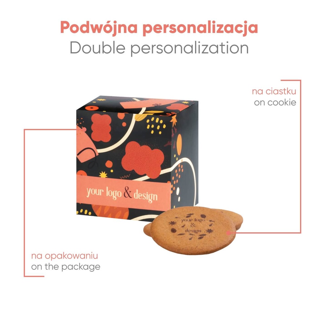 CIASTKA REKLAMOWE LOGO COOKIE BOX 6 SZTUK