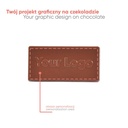 CZEKOLADOWY KSZTAŁT CHOCO4MAT MINI KARTKA Z KALENDARZA Z WIZYTÓWKĄ - czekolada mleczna (33% kakao) z dodatkiem miodu (1,5%)